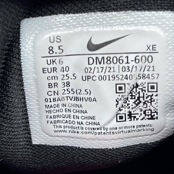 Nike Air Zoom Pegasus 38 Shoes Womens Size 8.5 Red Running Comfort Walking Gym - Picture 8 of 8